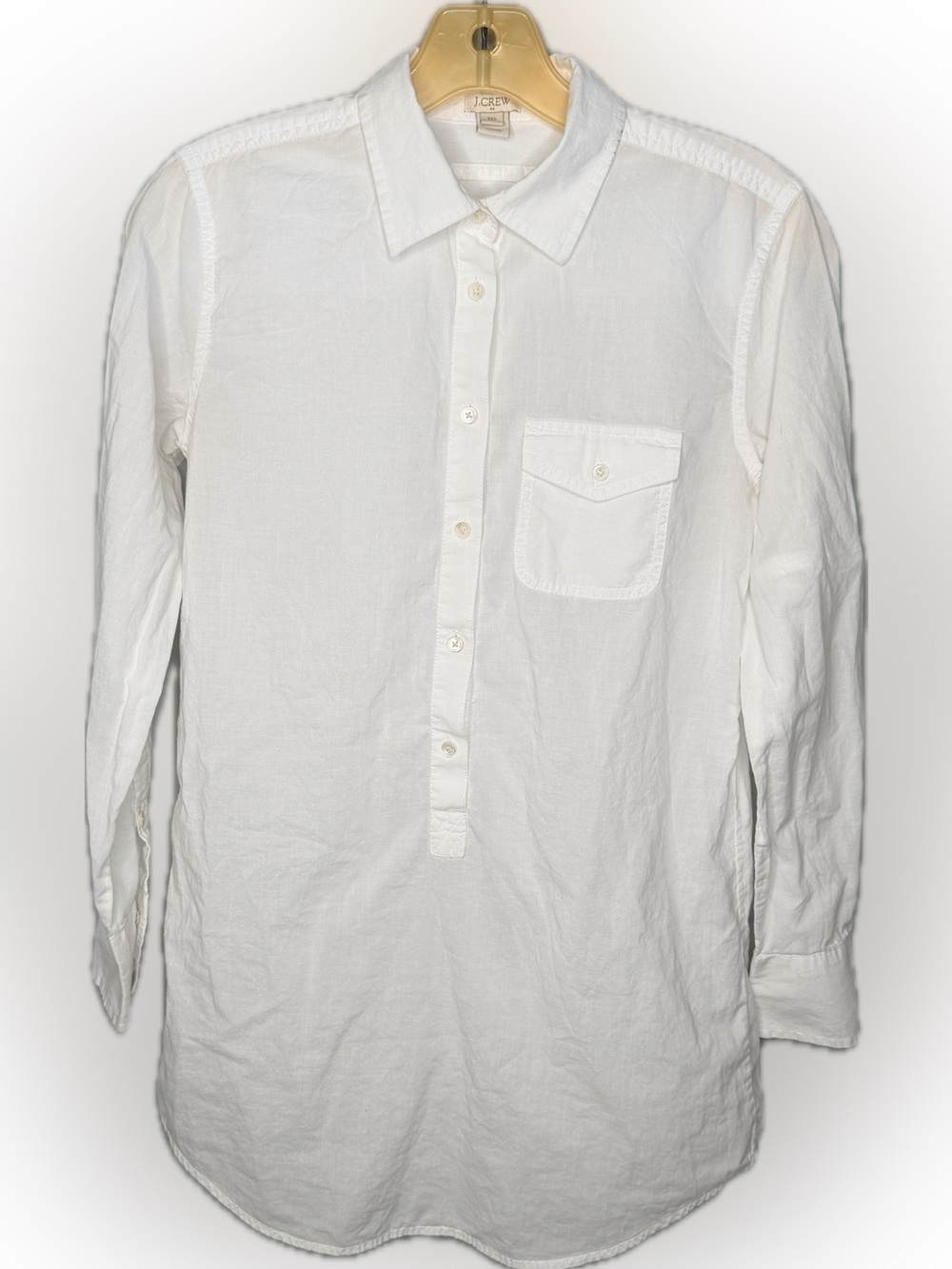 J Crew White Cotton Shirt